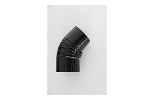FR Winkelstück 45 ° Frottee Durchmesser 110 Glasemaille schwarz