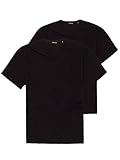 Lavecchia Übergrößen T-Shirt 2-er Pack Herren Shirt V-Neck V-Ausschnitt Kurzarm Freizeit LV-123 (Schwarz, 8XL)