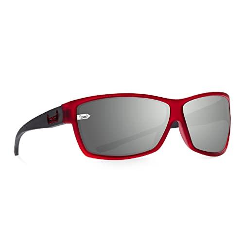 Gloryfy Unisex G13 on fire Sonnenbrille, Rot-Schwarz, L