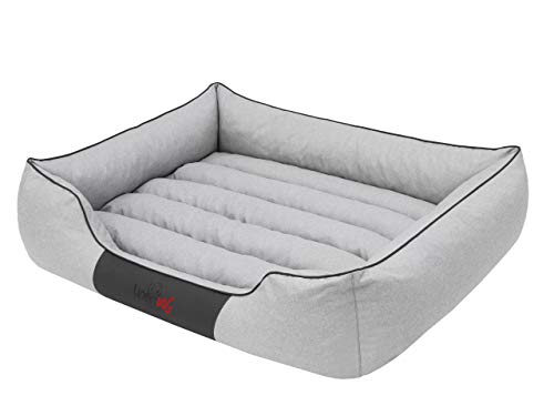 Solides und langlebiges Hundebett, Sofa für Haustiere mit ausziehbarer Matratze, Flexibles Bett mit bequemer Matratze, schmutz und kratzfestes Hundesofa.