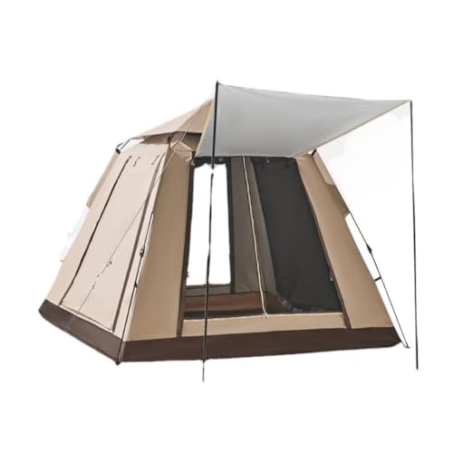 Zelt Tragbares Zelt for Camping Im Freien, Picknickpark, Vollautomatisches Doppellagiges Zelt, Wind- Und Regensicheres Zelt Zelte (Color : Green, Size : A)