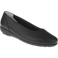 Natural Feet Damen Ballerina Johanna | Echtes Hirschleder | Weite H | Hallux geeignet 42 schwarz