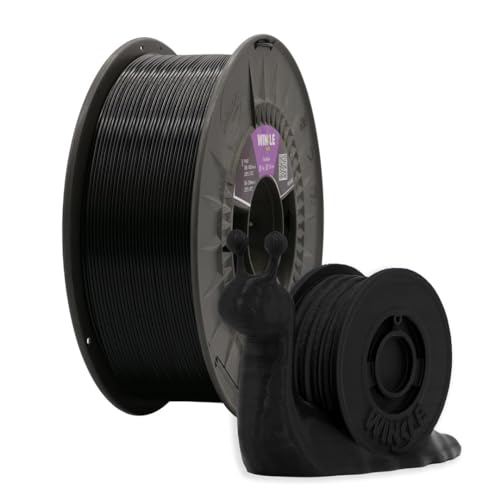 Winkle PLA HIGH SPEED Fast Black Filament | PLA 1,75 mm | Druckfilament | 3D-Drucker | 3D-Drucker | High Speed | Farbe Fast Black | Spule mit 1000 g