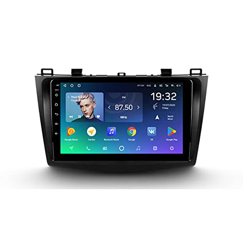 ADMLZQQ Navigationssystem Für Mazda 3 BL 2009-2013,9'' Car Radio Android 10.0 8 Core Mit Rückfahrkamera/Lenkradsteuerung/IPS Screen/FM AM, Unterstützt GPS/RDS/USB/BT/WIFI/4G LTE,4+64g