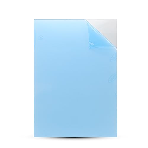 DOJA Barcelona | Transparente Acryl-Glas Platte | 210 x 297 mm | 3mm | Pack 5 | A4 | Methacrylat-Glasscheibe | Sichere und widerstandsfähige Acrylglas Platte | Acrylplatte Für Design & Dekoration