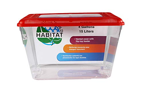 Penn-Plax Small World Habitat - Tragbarer klarer & transparenter Kunststoffbehälter - Hervorragend für kleine Tierchen & Kreaturen - Leicht zu reinigen & zu handhaben - Ideal für drinnen & draußen