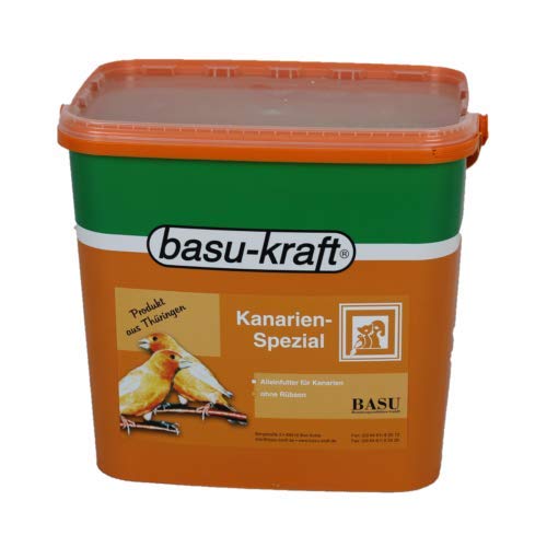 BASU Kanarien Spezial 7 kg im Eimer - Alleinfutter für Kanarienvögel ohne Rübsen - Kanarienvogelfutter - Kanarienfutter