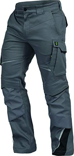 Leib Wächter Flex-Line Workwear Bundhose Arbeitshose mit Spandex (grau/schwarz, 66)