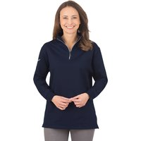Trigema Sweatshirt Damen Sweat-Shirt Reißverschluss, (blau 046), 44 (Herstellergröße: L)