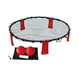 FASports Unisex-Adult Carromco Bounce Action Abschlagball Ballspielset, schwarz, rot, 90 x 90 x 20 cm