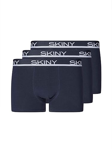 Skiny Herren Multipack Selection Pant 3er Pack Hipster, Blau (Crown Blue 0393), Small (Herstellergröße: S) (