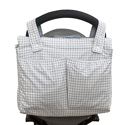 molis&co. Wickeltasche für deinen Kinderwagen, Buggy-Organiser aus 100% Baumwolle.