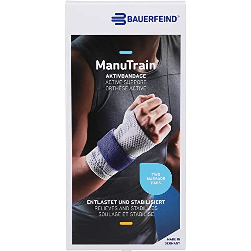 MANUTRAIN Handgelenkbandage links Gr.5 titan 1 St Bandage