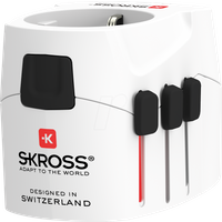 SKROSS Universal-Reisestecker mit 4 x USB Anschlüssen