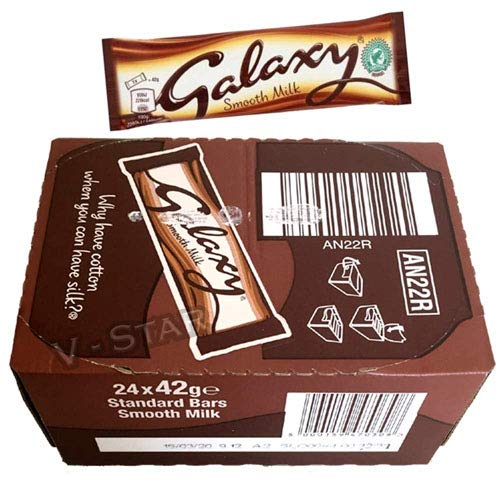 Galaxy Milk Chocolate Bar - Pack of 24 x 42G