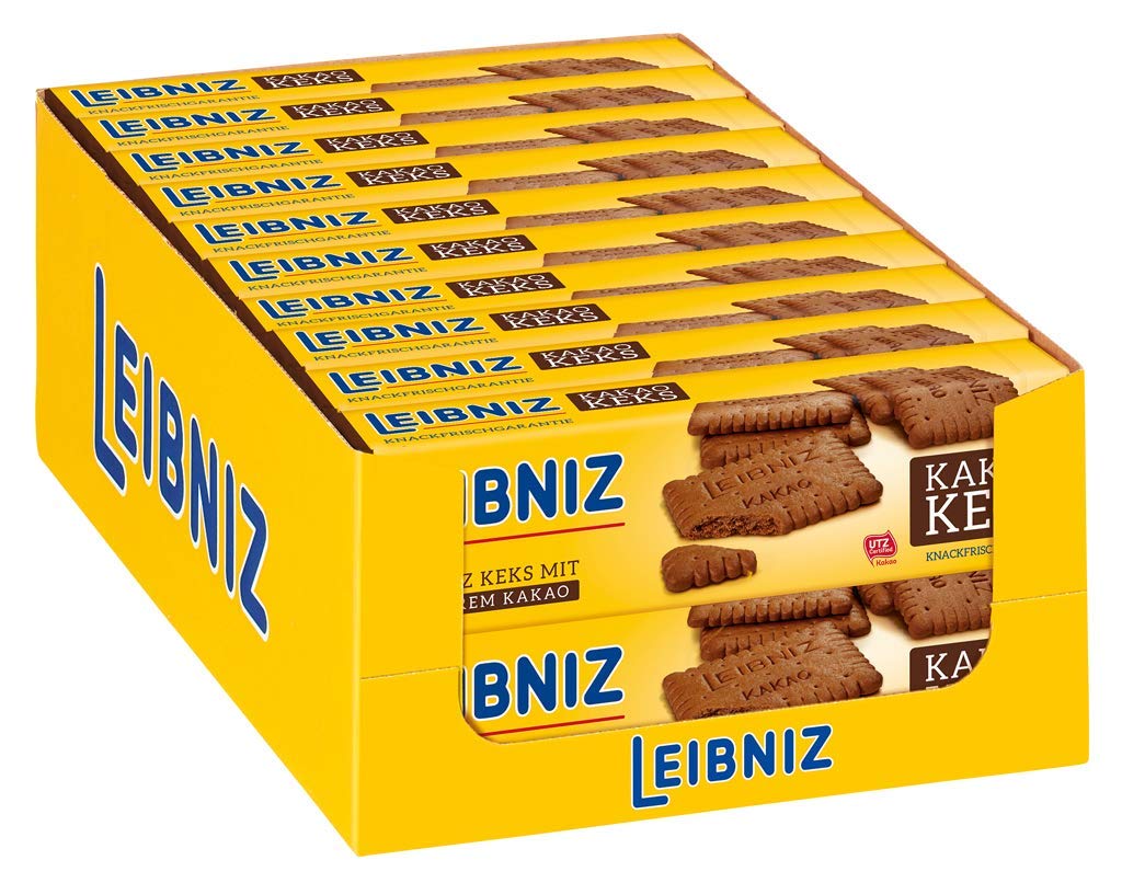 LEIBNIZ Kakaokeks - 20er Pack - Vorratsbox - Kekse mit leckerem Kakao (20 x 200 g)