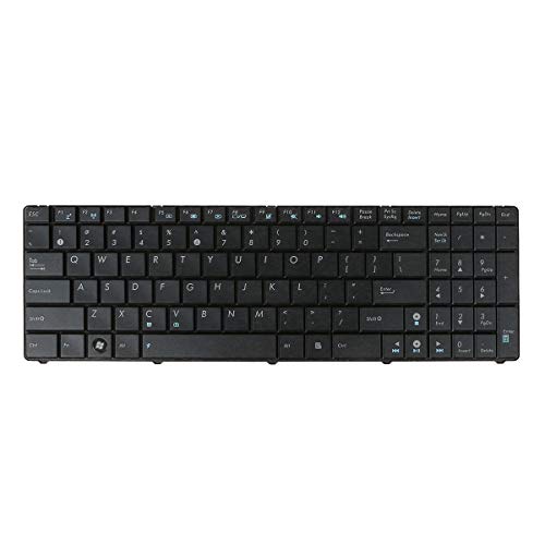 Laptop-Tastatur US-Layout für ASUS K50 X5DI K50AB K70 X5IC X5DC X66IC K50IN K70IN K50IE K50E K51 K60 K50X K50A K50AB K50IJ K50ID K50IN K61 K62 K71 K72 X. 66IC X5D schwarz