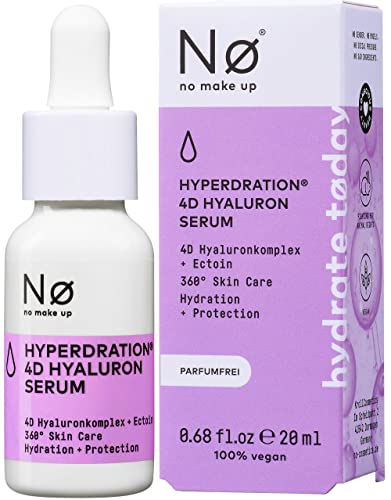 Nø hydrate today Hyaluron Serum 4D Hyperdration & Ectoin - Gesichtsserum spendet Feuchtigkeit Hyaluronsäure Serum für trockene, reife Haut, parfumfrei, vegan, 20ml