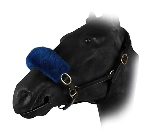 Horses Nasalin, sanfter Schutz für Ihr Pferd, verhindert Späne und Verletzungen, dämpft die Schnauze des Pferdes (blau)
