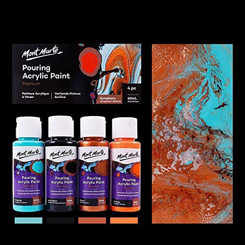 museourstyty Acryl-Pigmentfarben-Set, flüssige Marmorierfarbe, Acryl-Pouring, Zeichenwerkzeug für Kinder, Erwachsene, Anfänger, Studenten, professionelle Künstler, 60 ml