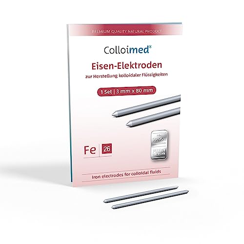 Colloimed Eisen-Elektroden 1 Paar 3mm x 80mm (Fe 3x80)