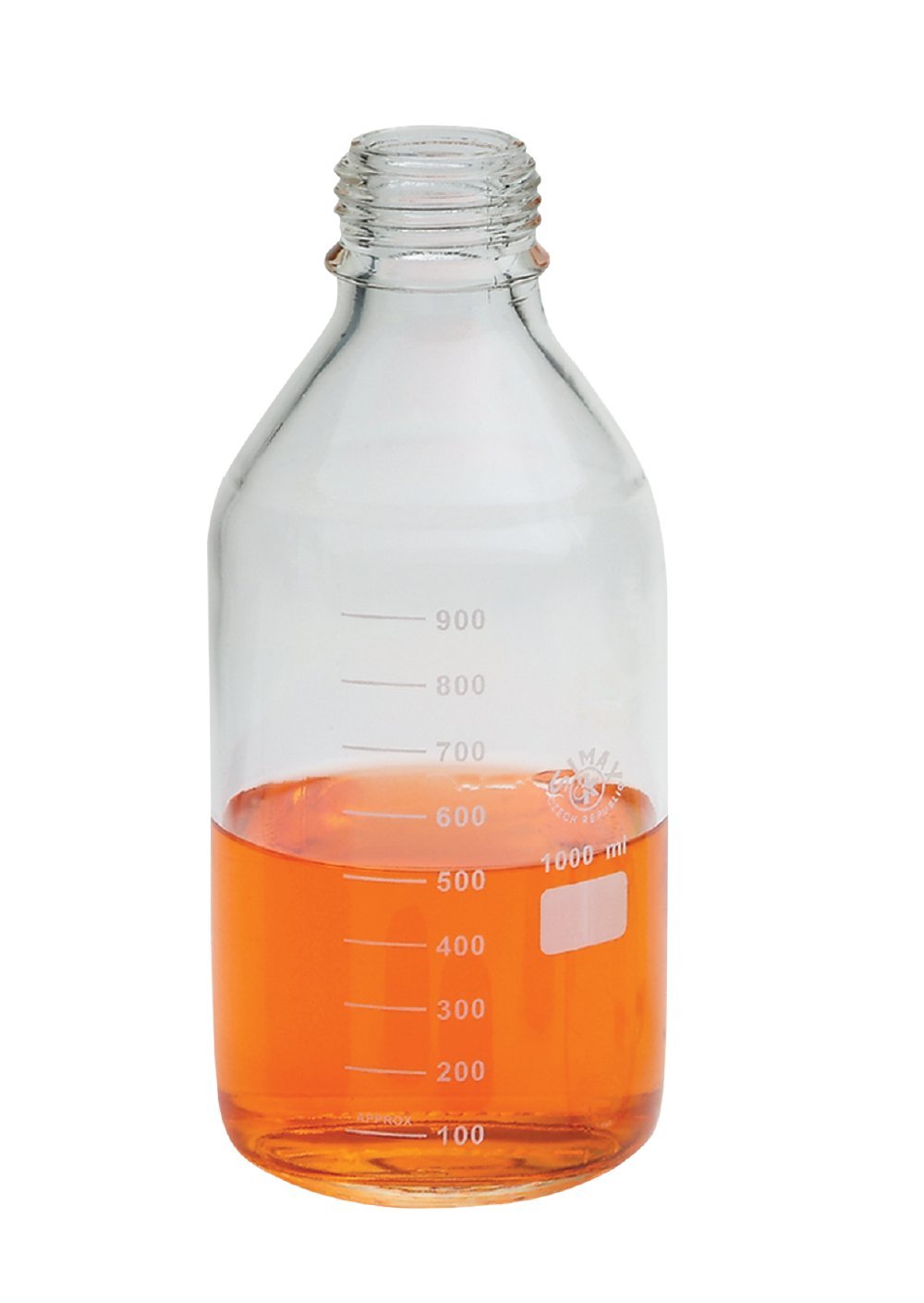 neoLab 2-3063 Laborflaschen ohne Kappe, ISO 4796 Boro-Glas 3.3 GL 45, 1000 mL (10-er Pack)