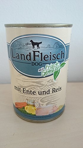 Landfleisch Ente + Reis 400g Dose Hunde Nassfutter