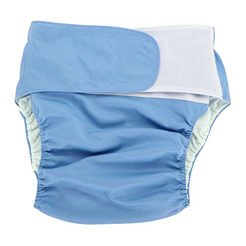 4 Colors Adult Nappy Old Man Disabled Postoperative Care Diaper Reusable Washable Adjustable Large Nappy(Blue305) ( Color : Blue305 )