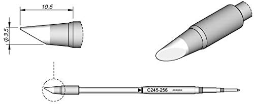 JBC C245248 SMD-Entlötspitze für T245