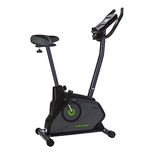 Tunturi Cardio Fit E30 Ergometer Heimtrainer Fahrrad/Fitnessfahrrad/Fahrradergometer/Hometrainer Fahrrad mit Handpulssensoren + Tablethalterung - Magnetbremssystem und LCD