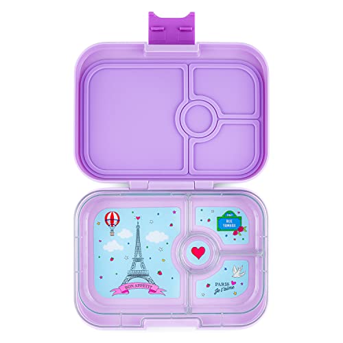 Yumbox Panino M Lunchbox (Lulu Purple) - mittelgroße Brotdose mit 4 Fächern | Kinder Bento Box für Kindergarten, Schule, Erwachsene