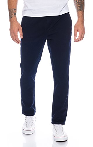 Rock Creek Herren Designer Chino Hose Regular Slim Chinohose RC-390 Navy W32 L32