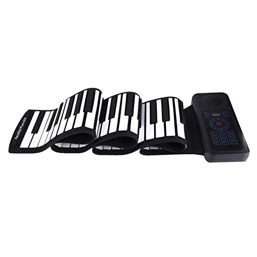 Rolling Up Piano, 88 Tasten Tragbare elektronische Hand Rollup Up Piano - Aufnahme, Programmierung, Tutorial - mit Lautsprecher und Kopfhöreranschluss, für Kinder, Klavieranfänger, Schüler