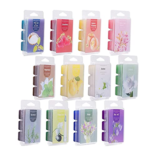 Huhebne 12 Pack Scented Melts, Scented Melts, Soja Melts for Warmers, Baby
