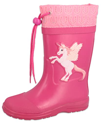 BECK Mädchen Unicorn Gummistiefel, Pink (Pink 06), 31 EU