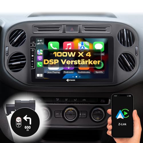 DYNAVIN Android Autoradio Navi für VW Golf 5 Plus | Tiguan 2007-2016, mit 4 * 100W DSP Verstärker | DAB+ Radio; Kompatibel mit Wireless Carplay und Android Auto: D8-83B Premium Flex