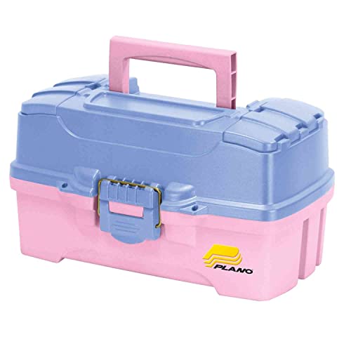 Plano 28 Tackle Box mit Dual Top Zugang, Unisex - Erwachsene, 2 Tray Tackle Box W/Dual Top Access, Periwinkle/Pink, 14-1/4" x 8-1/2" x 7-3/4"