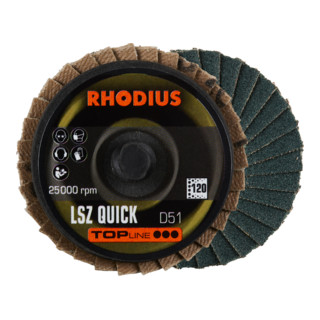 RHODIUS TOPline LSZ QUICK Fächerschleifscheibe D51 K120