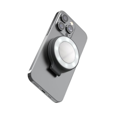 ShiftCam SnapLight – LED-Selfie-Ringlicht mit Vier Helligkeitseinstellungen und eingebautem Akku – Magnetische Halterung lässt Sich an jedem Telefon befestigen