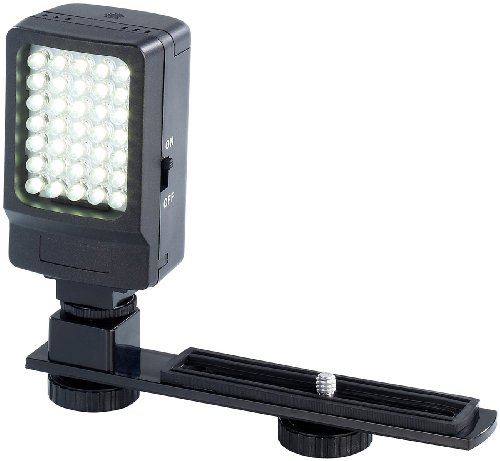 Somikon Kamera Licht: Foto- & Videoleuchte, 35 Tageslicht-LEDs, 2,2 Watt, 250 Lumen, 5.600 K (Foto-Leuchte)