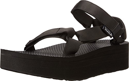 Teva Damen W Original Universal Flatform Plateau Sandalen, Schwarz (Black), 41 EU