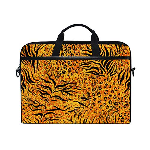 LUNLUMO Animal Tiger Gelbe Haut 15 Zoll Laptop und Tablet Tasche Durable Tablet Sleeve für Business/College/Damen/Herren