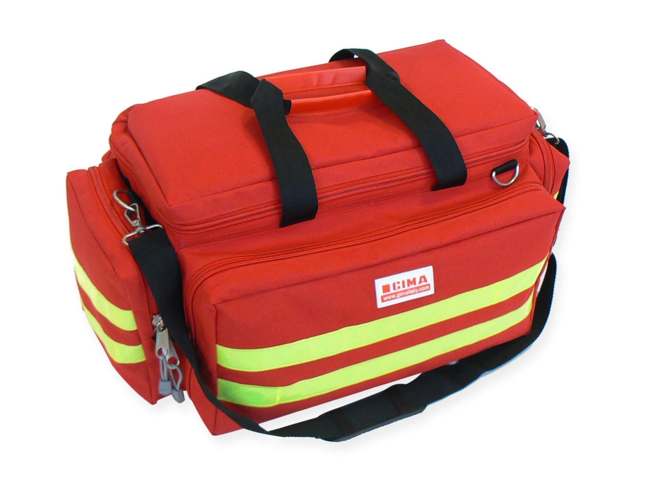 GIMA - Emergency Smart Bag, Rot Farbe, Polyester, leere, Trauma, Rettungsdienst, ärztliche, Erste Hilfe, Krankenpfleger, Mehrtaschenbeutel für Sanitäter, 55x35x32 cm