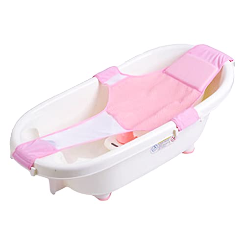 Baby Bath Tub Net Bath Pad Cushion Bath Seat Mesh Infant Bathing Support Mat Newborn Bathtub Mat Bath Mesh Sling Bathtub Insert Net Shower Bath Tub Pad Non-Slip Bathtub Seat Toddlers (0-8 Months)