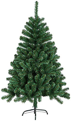 AufuN Weihnachtsbaum Künstlich 150cm Künstlicher Weinachts Baum Deko Künstlicher Tannenbaum Grün PVC mit Metallständer Weihnachtsdeko
