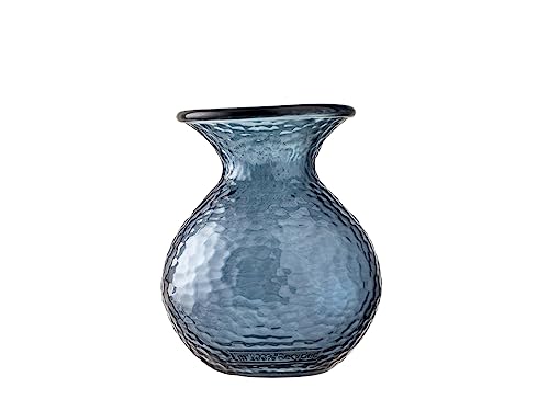 H&h vaso paradise in vetro riciclato blu cm 18,5