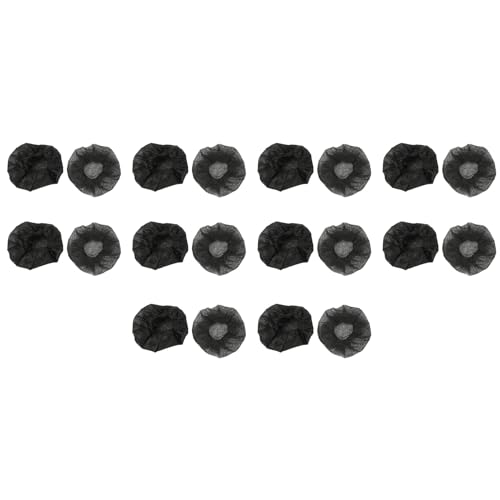 Tyatocepy 2000 Stück Schwarze Einwegmikrofonabdeckungen Karaoke Anti-Splash-Mikrofonabdeckung Staubdichtes Zubehör