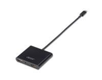 Acer Adapter 3-in-1 USB-C zu HDMI, USB-PD, USB(A) schwarz