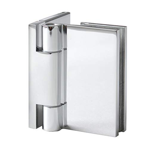Duschtürbeschlag, Scharnier für Dusch-Tür, Slim Line' Glas-Wand, 90°, Chrom