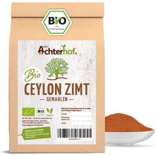 Bio Ceylon Zimt gemahlen (1kg) mit wenig Cumarin in premium Qualität | 100% ECHTES Bio Ceylon Zimt Pulver
